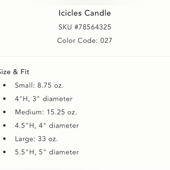 💥NEW💥 SALE! Anthropologie Icicles Spiced Eggnog (Gourmand Spice) ONE candle - Picture 6 of 6